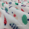 100% polyester printed brushed shearing fleece fabric